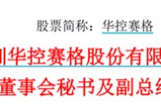 天机六爻华控赛格董事长、董秘、副总经理三高管同日辞职